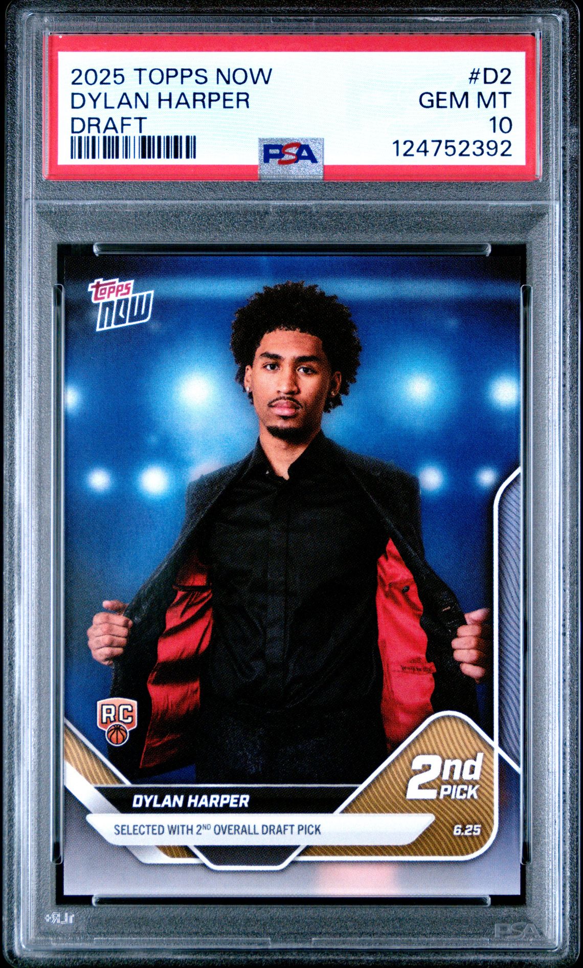 2025 Topps Now TOPPS NOW DRAFT #D2 Dylan Harper front