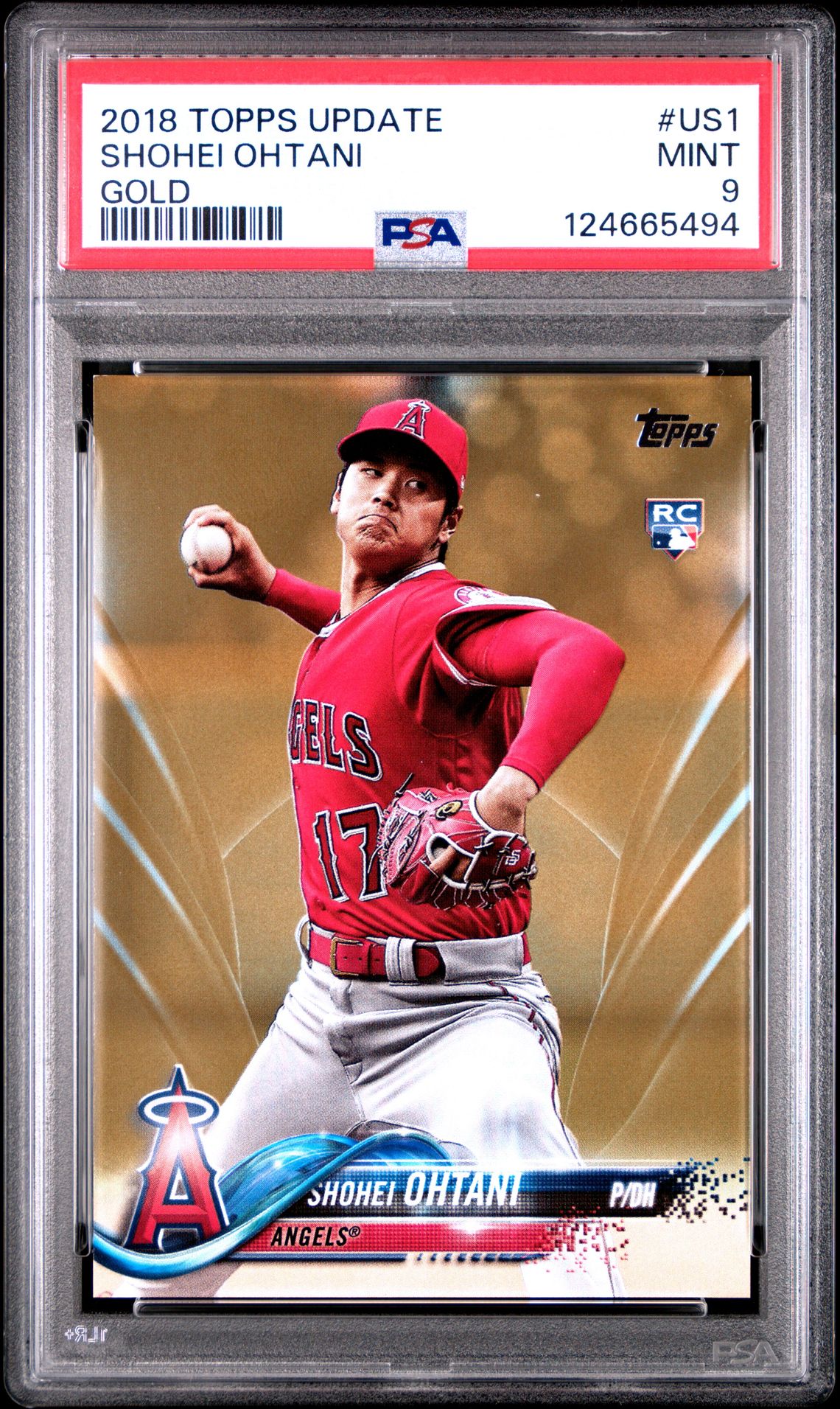 2018 Topps TOPPS UPDATE GOLD #US1 Shohei Ohtani front