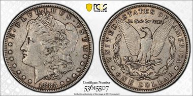 1885 $1 AU55