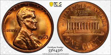 1963 1C MS67RD