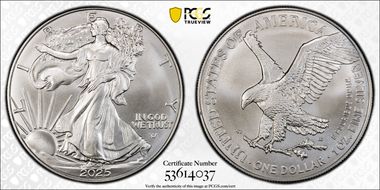 2025 $1 Silver Eagle MS68