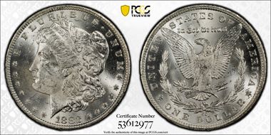 1882-CC $1 VAM 2B, Stage 3 MS62