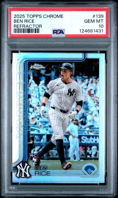 2025 Topps TOPPS CHROME Refractor #139 Ben Rice front