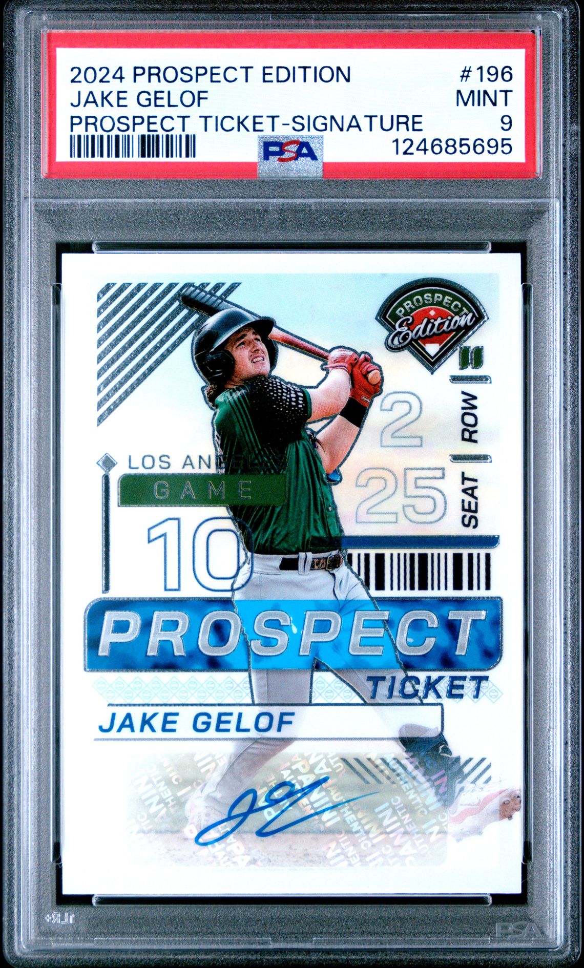 2024 Panini PANINI PROSPECT EDITION PROSPECT TICKET SIGNATURE #196 Jake Gelof front
