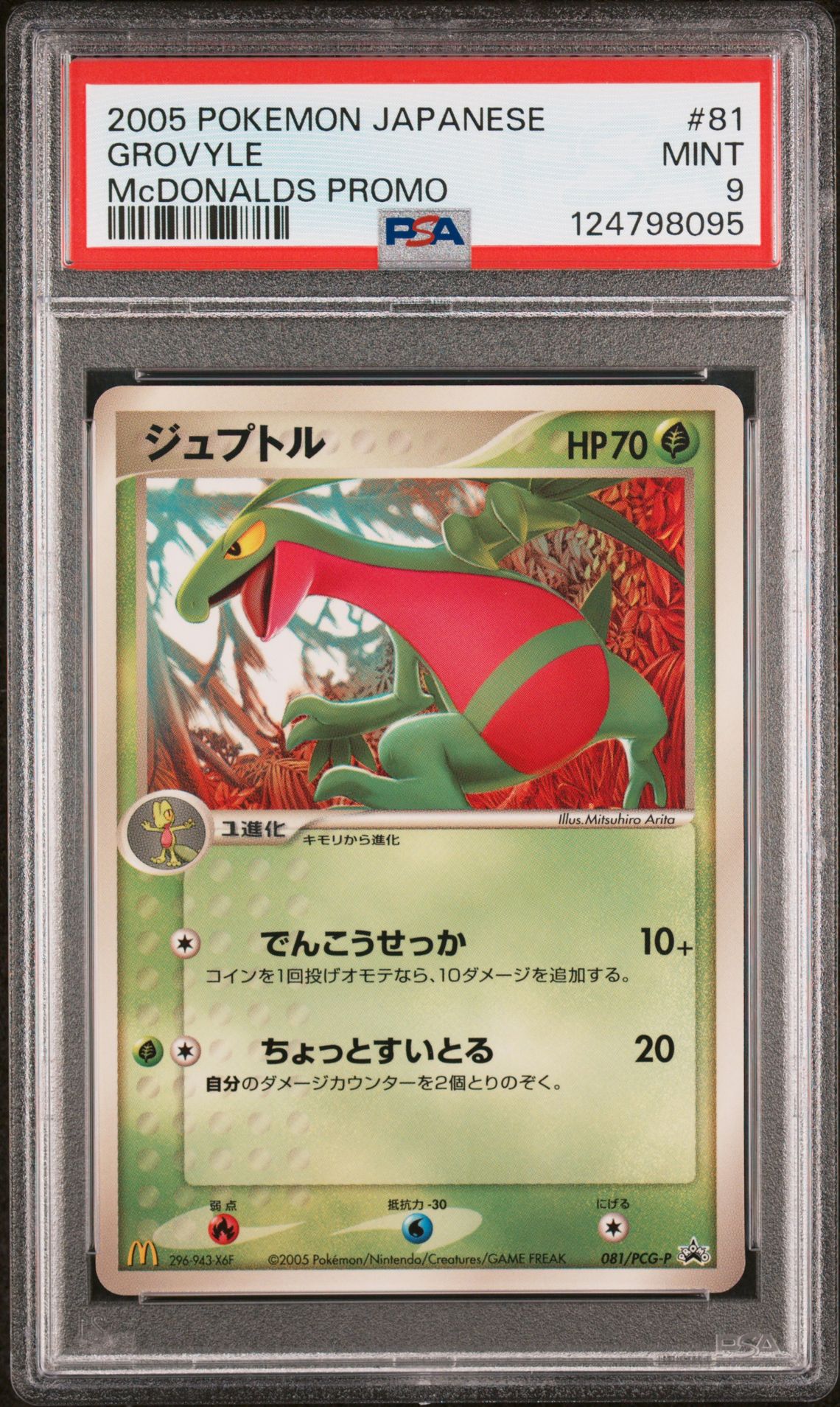 2005 Pokemon POKEMON JAPANESE PROMO MCDONALDS PROMO #81 Grovyle front