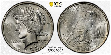 1923 $1 MS65