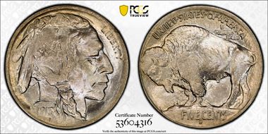 1913-D 5C Type 1 MS66