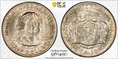 1934 50C Maryland MS66+ 