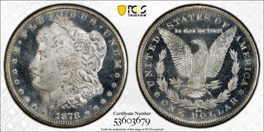1878-CC $1 MS64DMPL