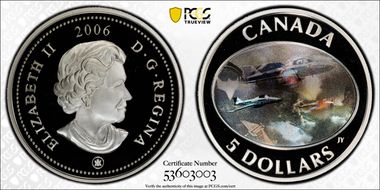 2006 $5 Snowbirds PR69DCAM