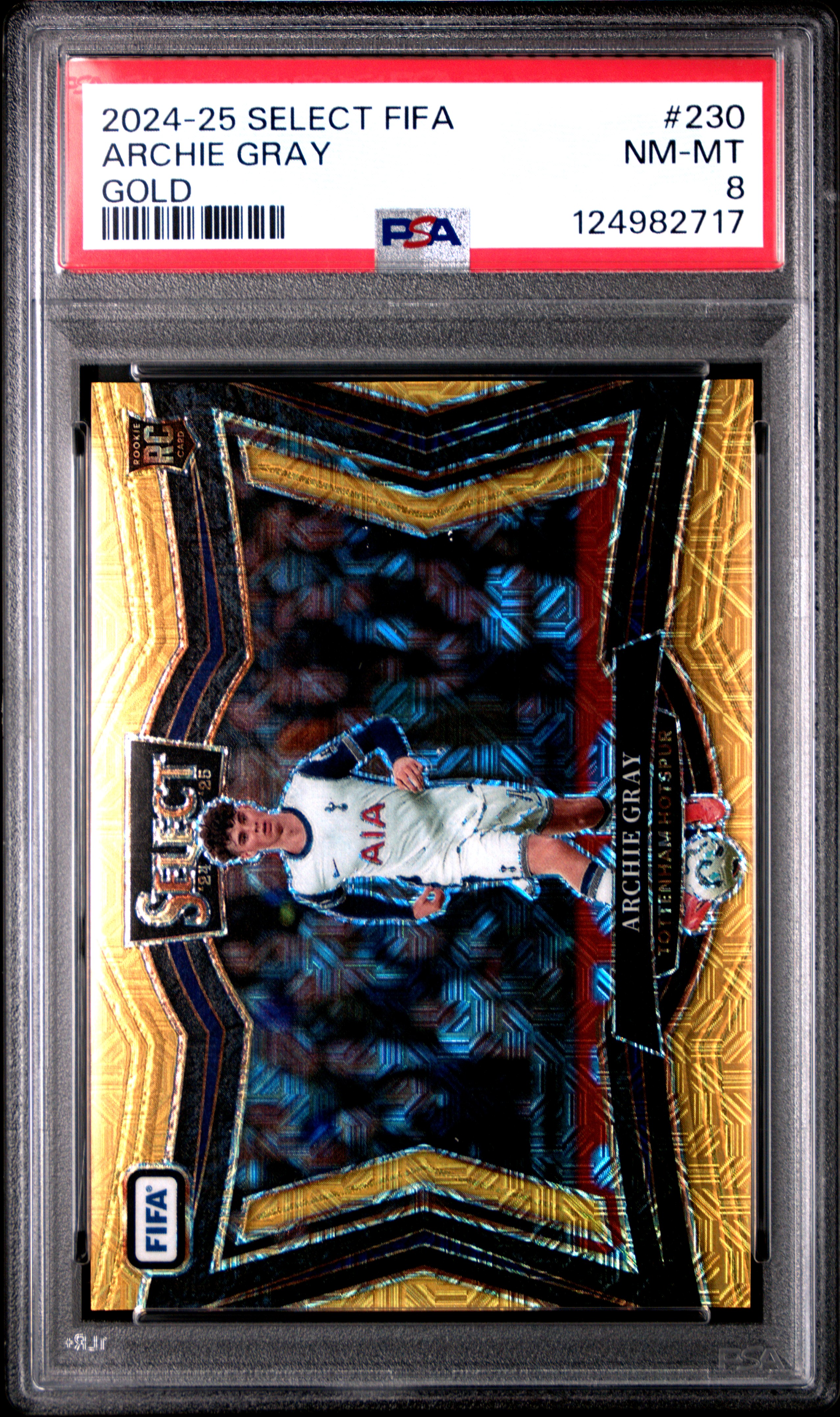 2024 #230 Archie Gray PSA 8 Panini Select FIFA