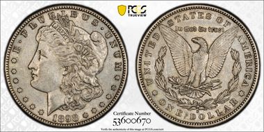 1898-S $1 AU53