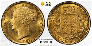 1887-S Sov S-3855B Shield MS63