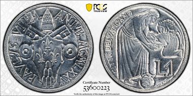 1975 Lira Holy Year MS69