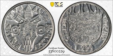 1975 100 L Holy Year MS68