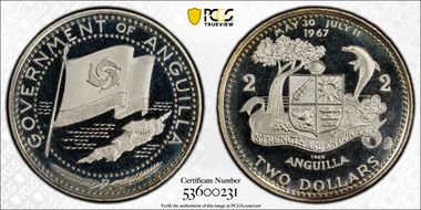 1969 $2 National Flag PR66DCAM