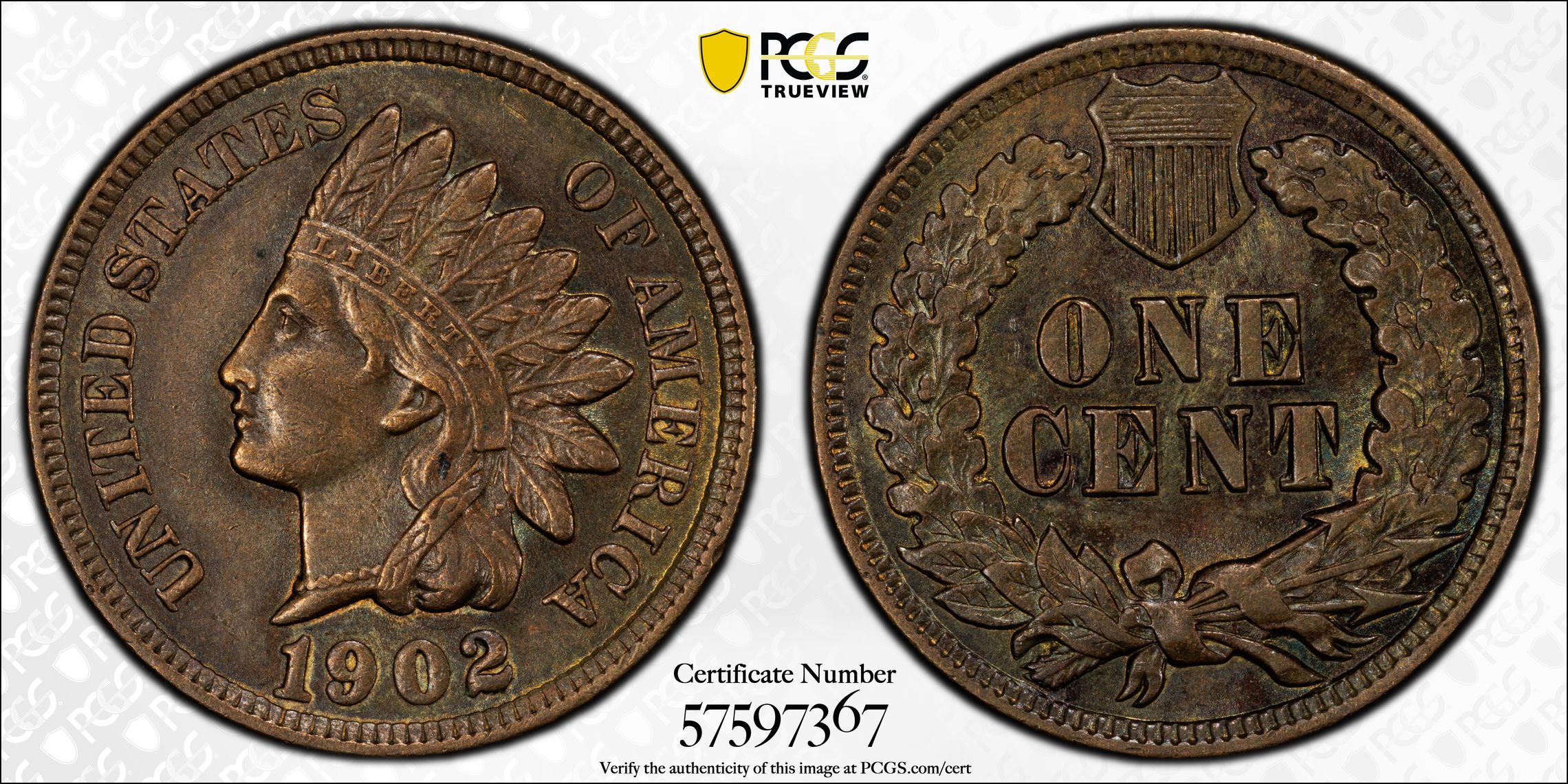 1902 Indian Cent