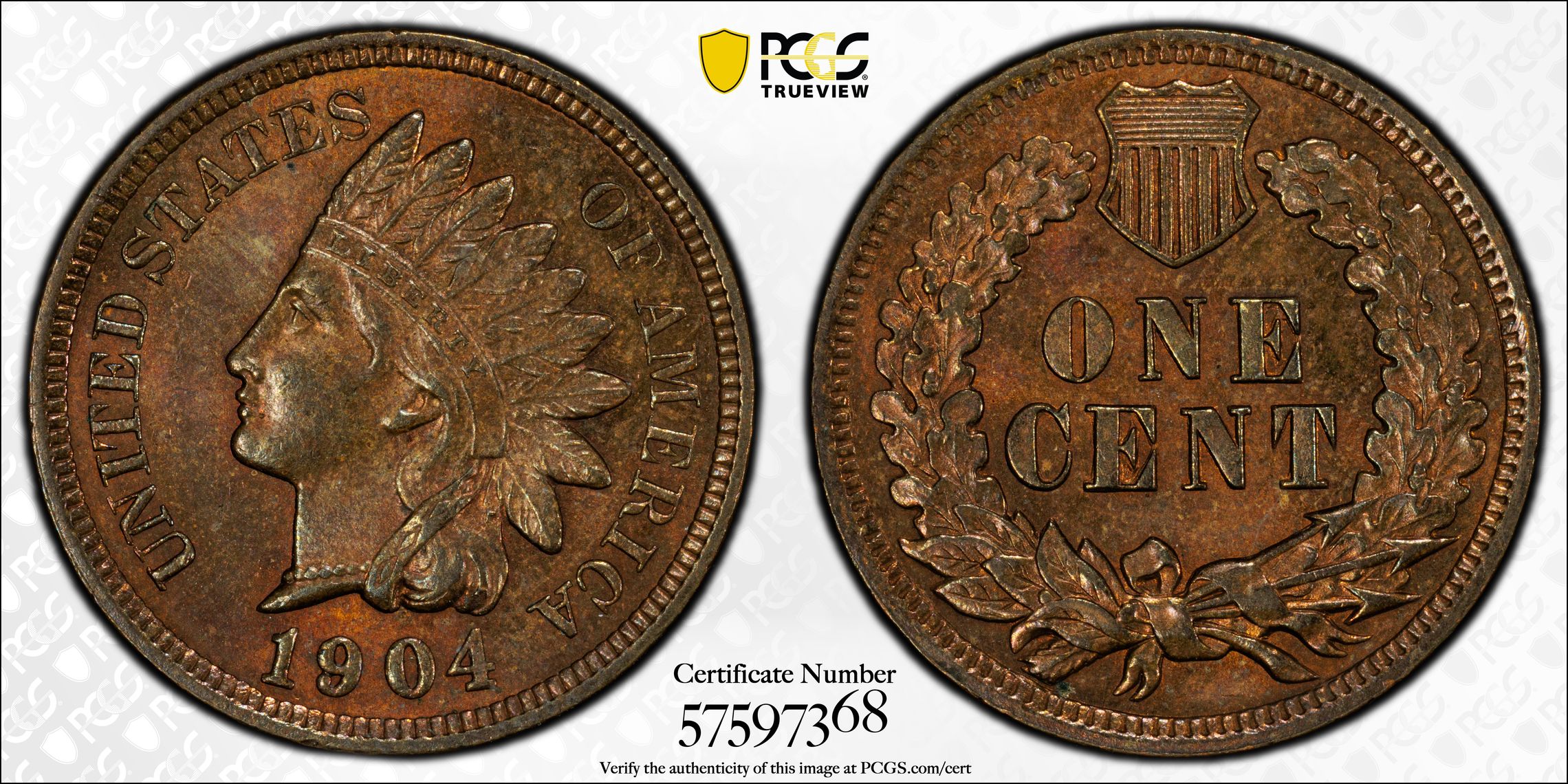 1904 Indian Cent