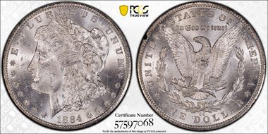 1884-CC $1 GSA Hoard MS63