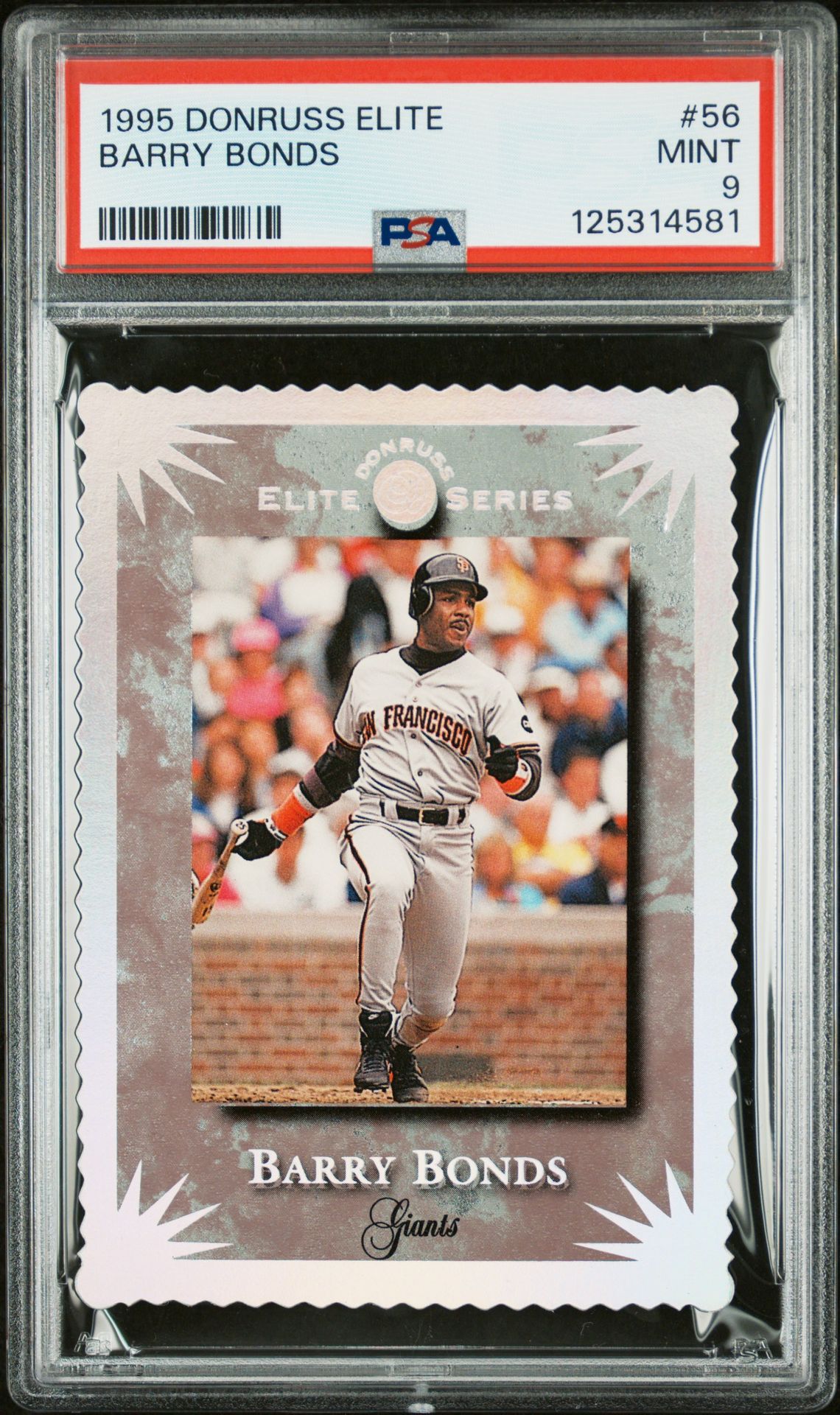 1995 Panini DONRUSS ELITE Refractor #56 Barry Bonds front