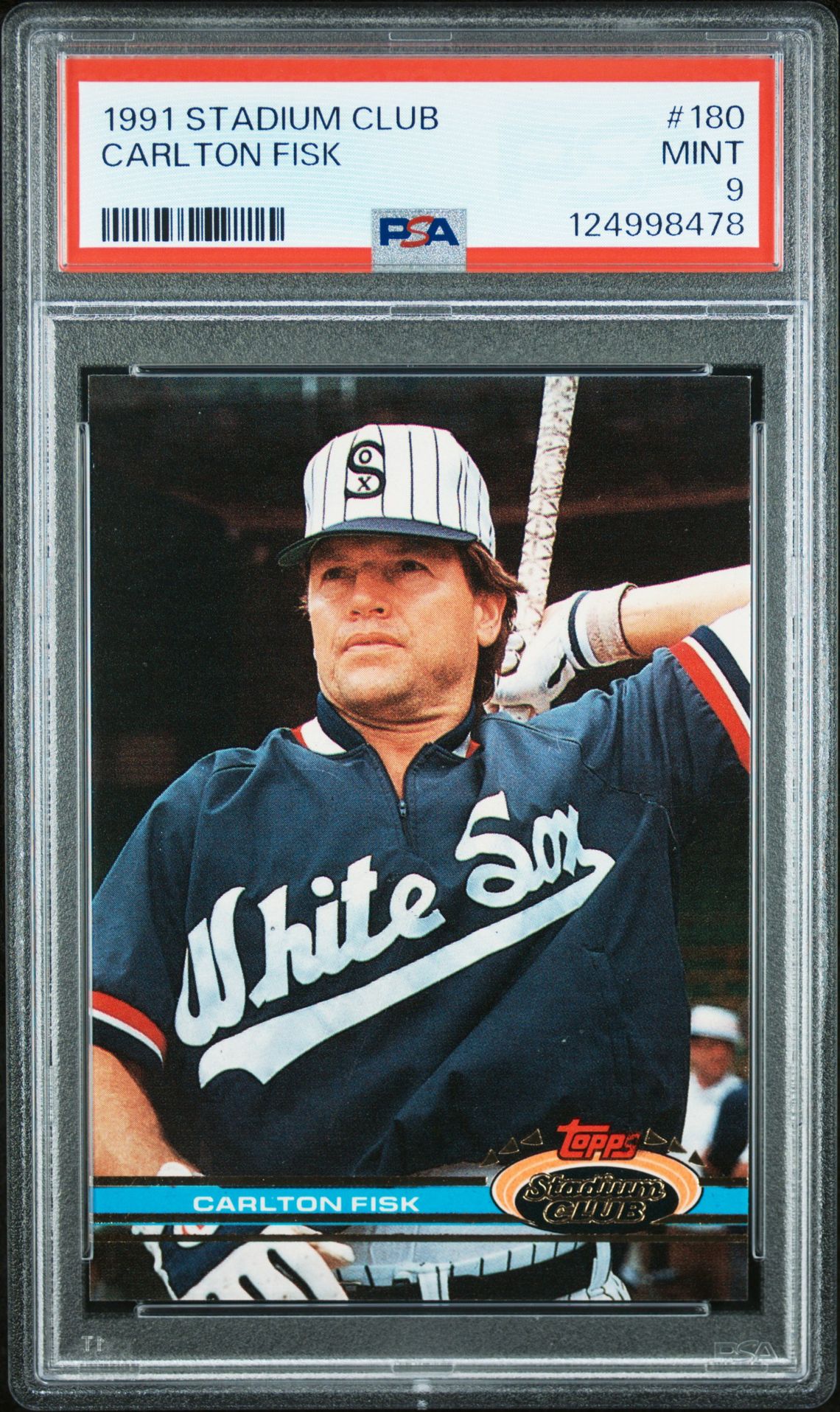 1991 Topps STADIUM CLUB #180 Carlton Fisk front