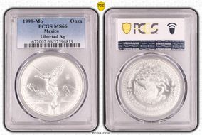 1999-Mo Onza Libertad Ag MS66