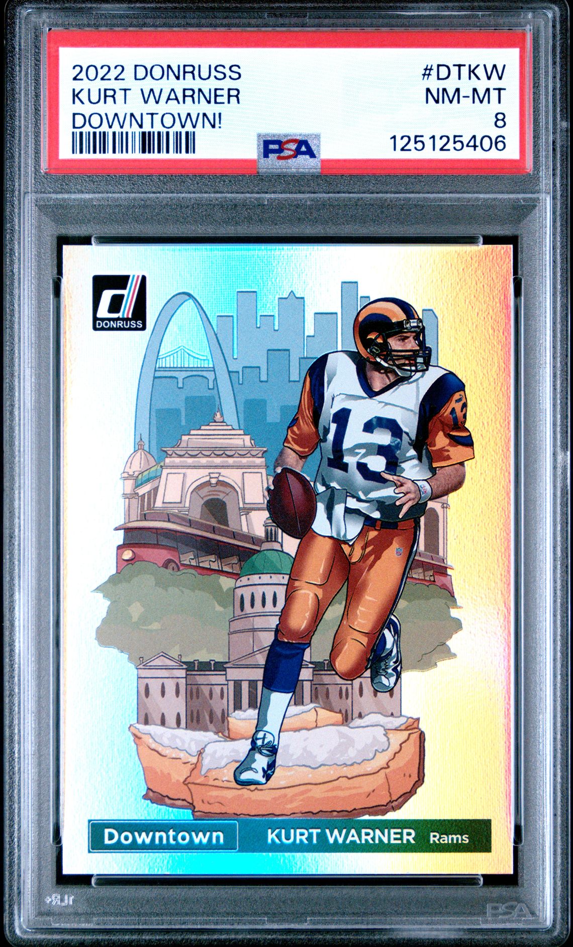 2022 Panini Donruss Downtown Kurt Warner #Dtkw (Downtown!) Nm-Mt 8 front