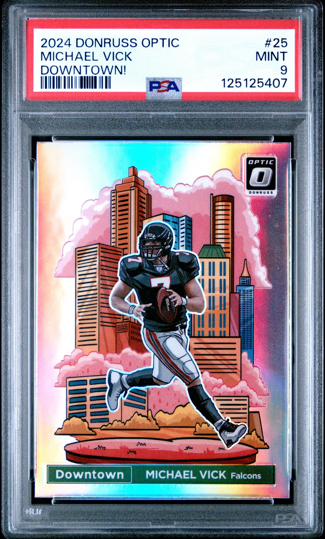 2024 Panini Donruss Optic Downtown! Michael Vick #25 Mint 9 front