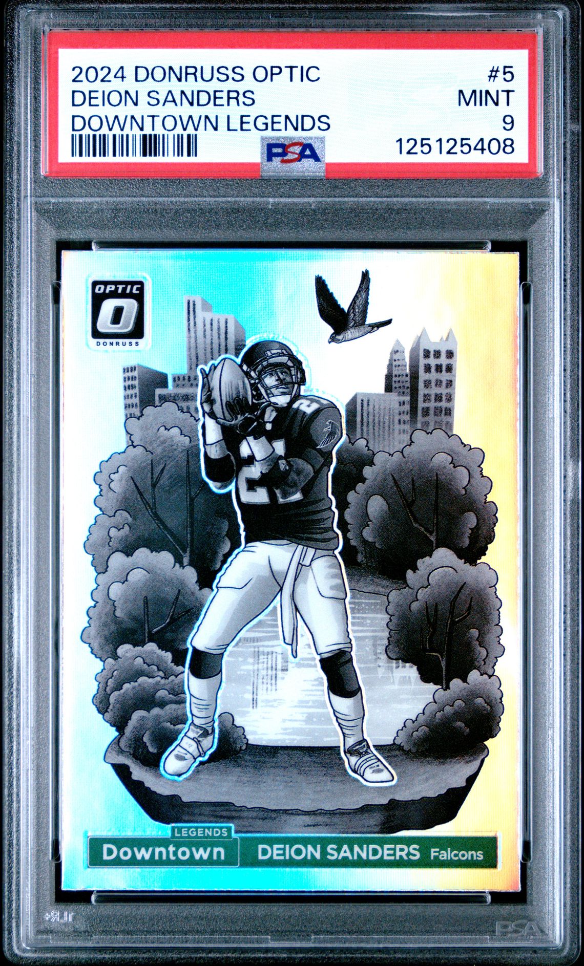 2024 Panini Donruss Optic Downtown Legends Deion Sanders #5 Mint 9 front