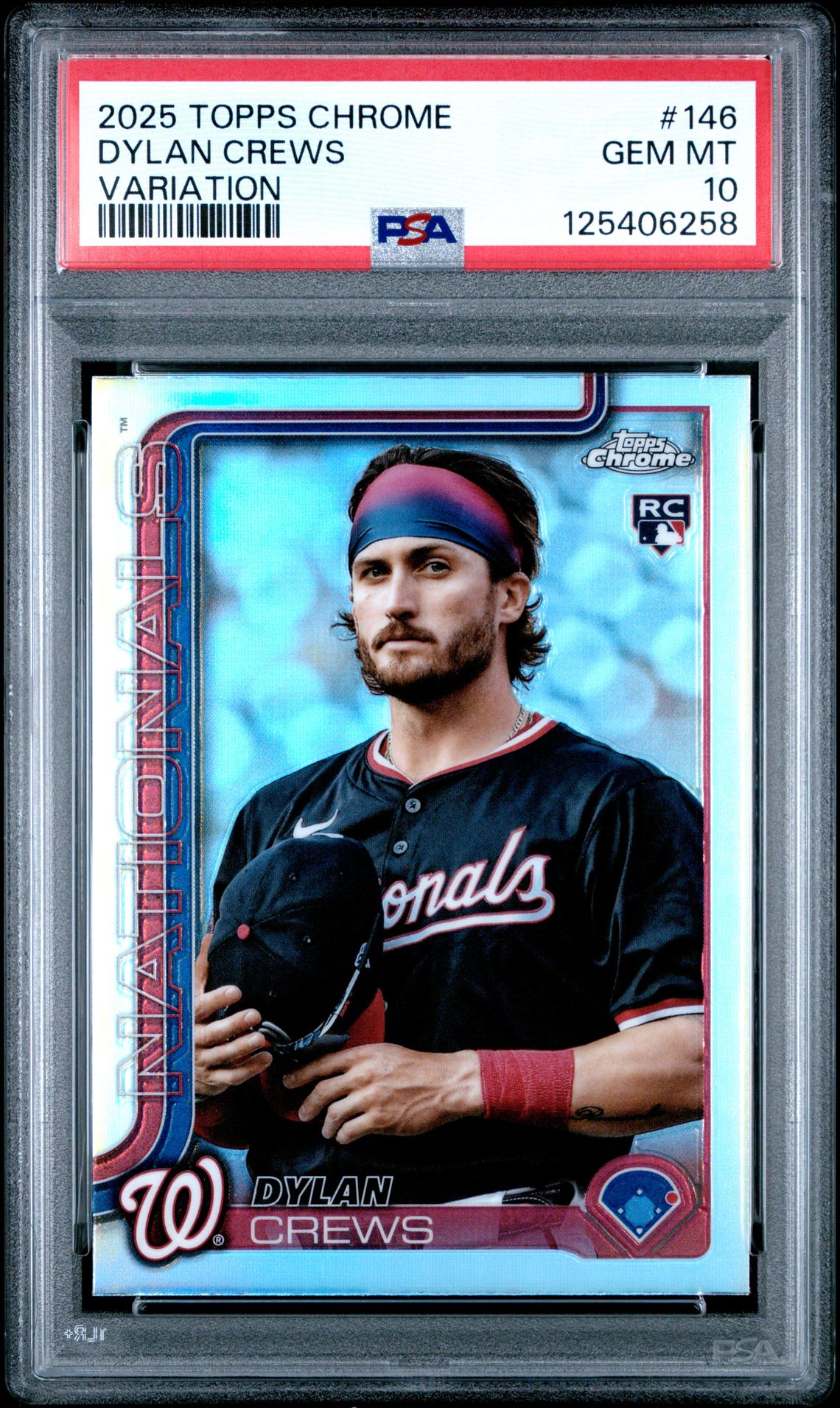2025 Topps Chrome Dylan Crews #146 (Variation) Gem Mt 10 front