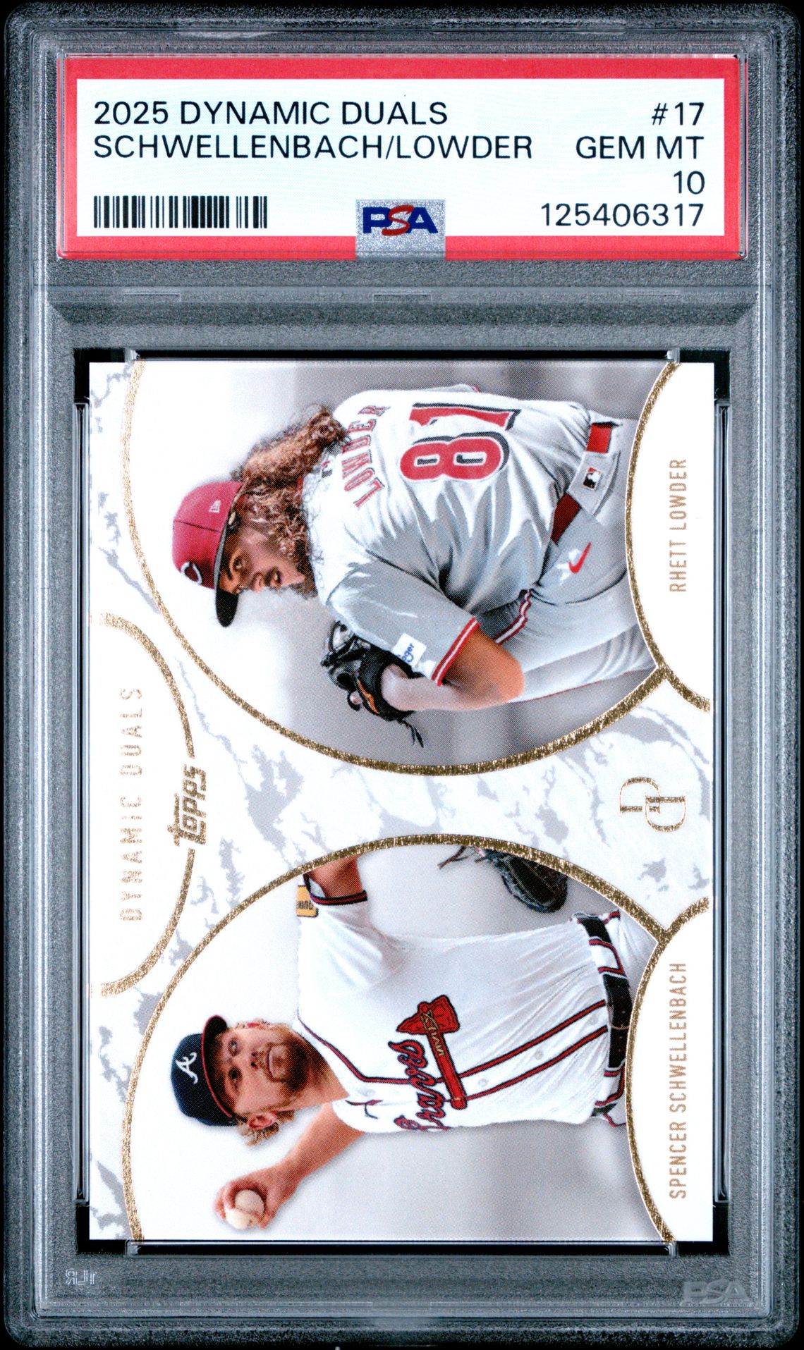 2025 Topps Dynamic Duals Schwellenbach/Lowder #17 Gem Mt 10 front