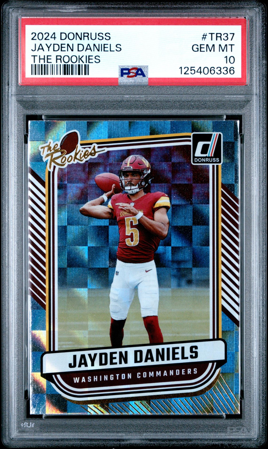 2024 Panini Donruss The Rookies Jayden Daniels #Tr37 Gem Mt 10 front
