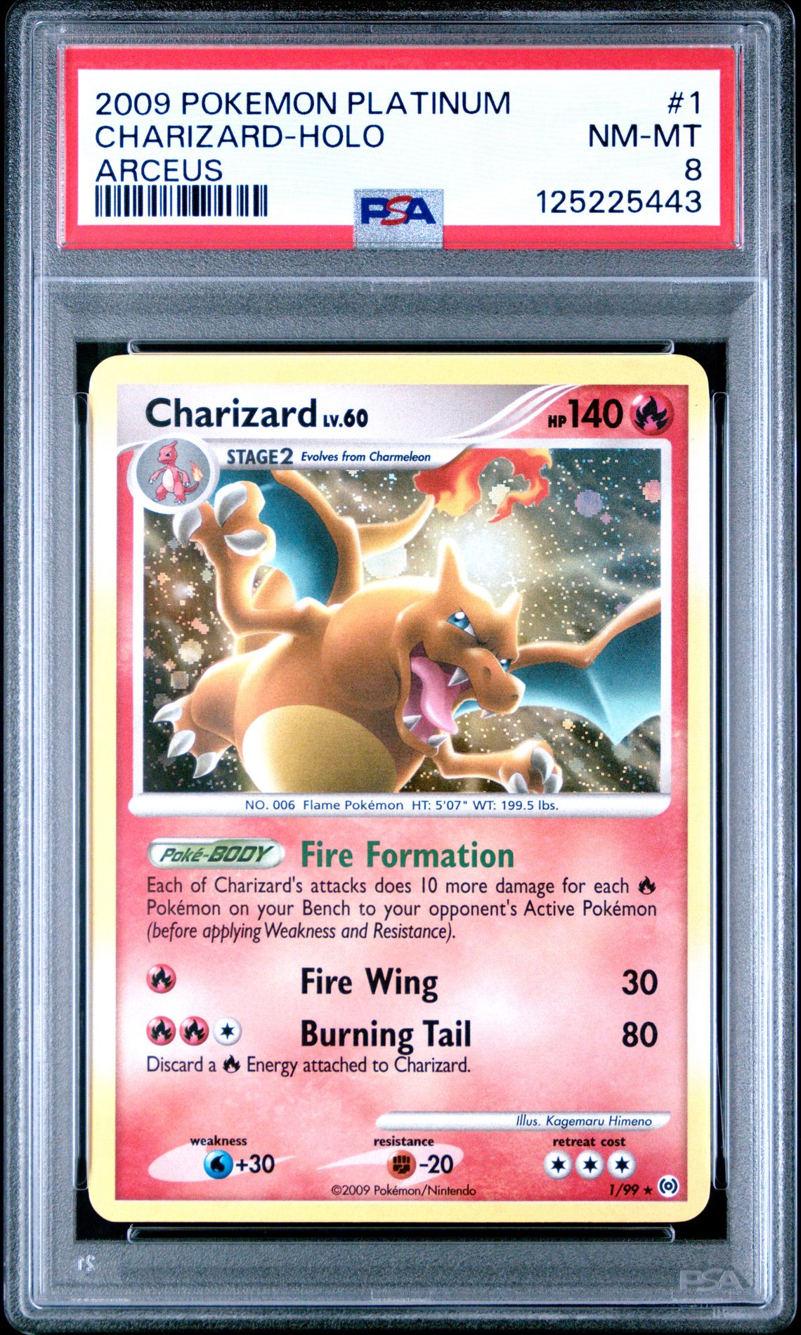 2009 Pokemon Platinum Arceus Charizard-Holo #1 (Arceus) Nm-Mt 8 front