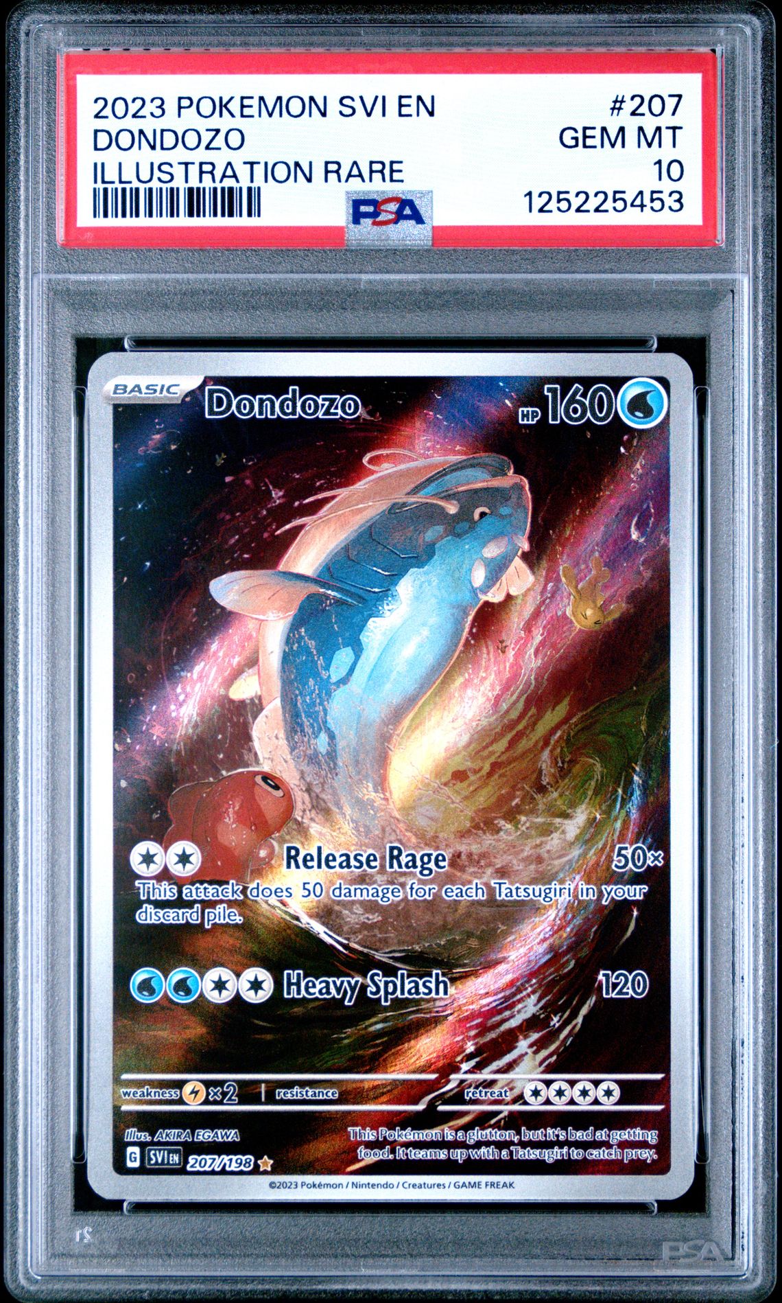2023 Pokemon Svi En-Scarlet & Violet Dondozo #207 (Illustration Rare) Gem Mt 10 front