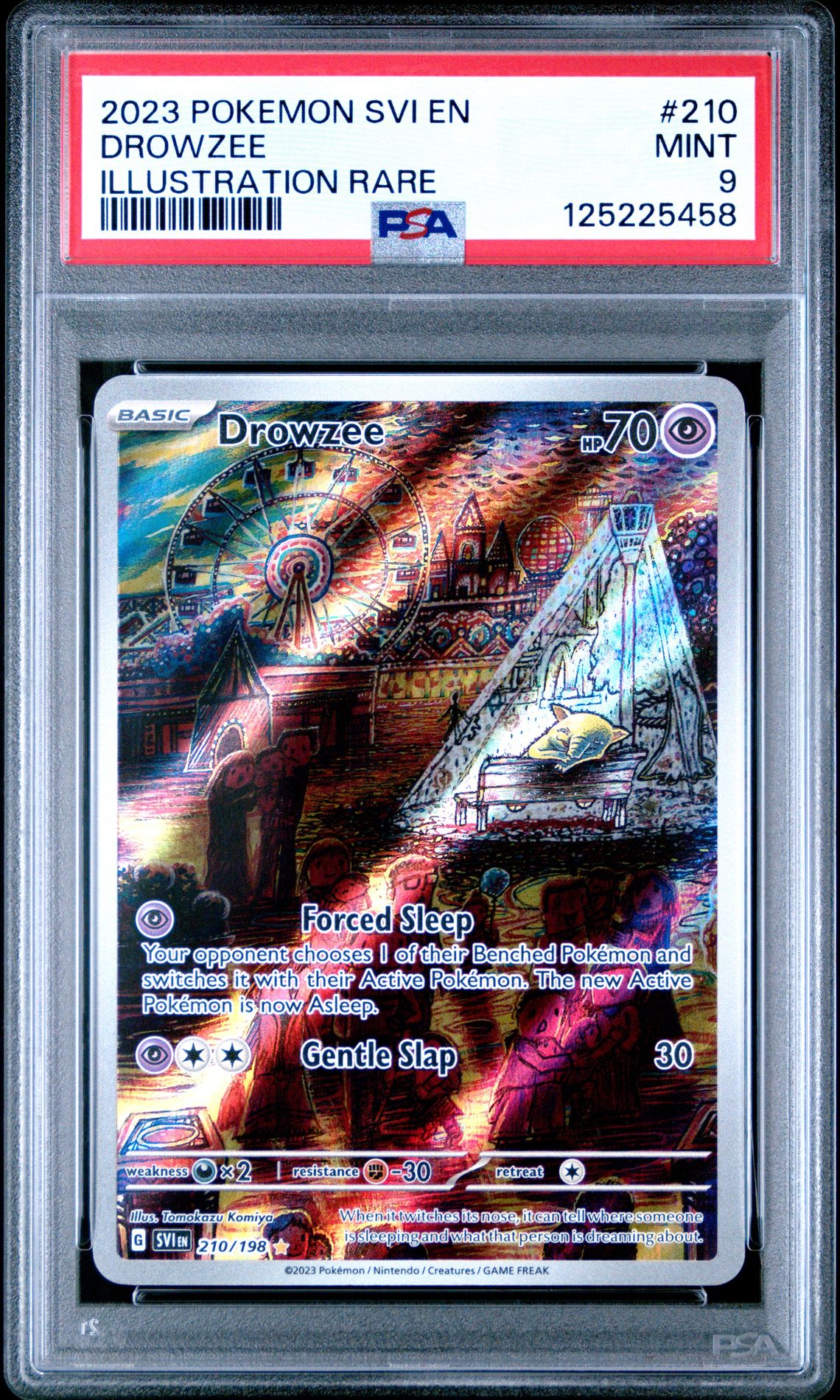 2023 Pokemon Svi En-Scarlet & Violet Drowzee #210 (Illustration Rare) Mint 9 front