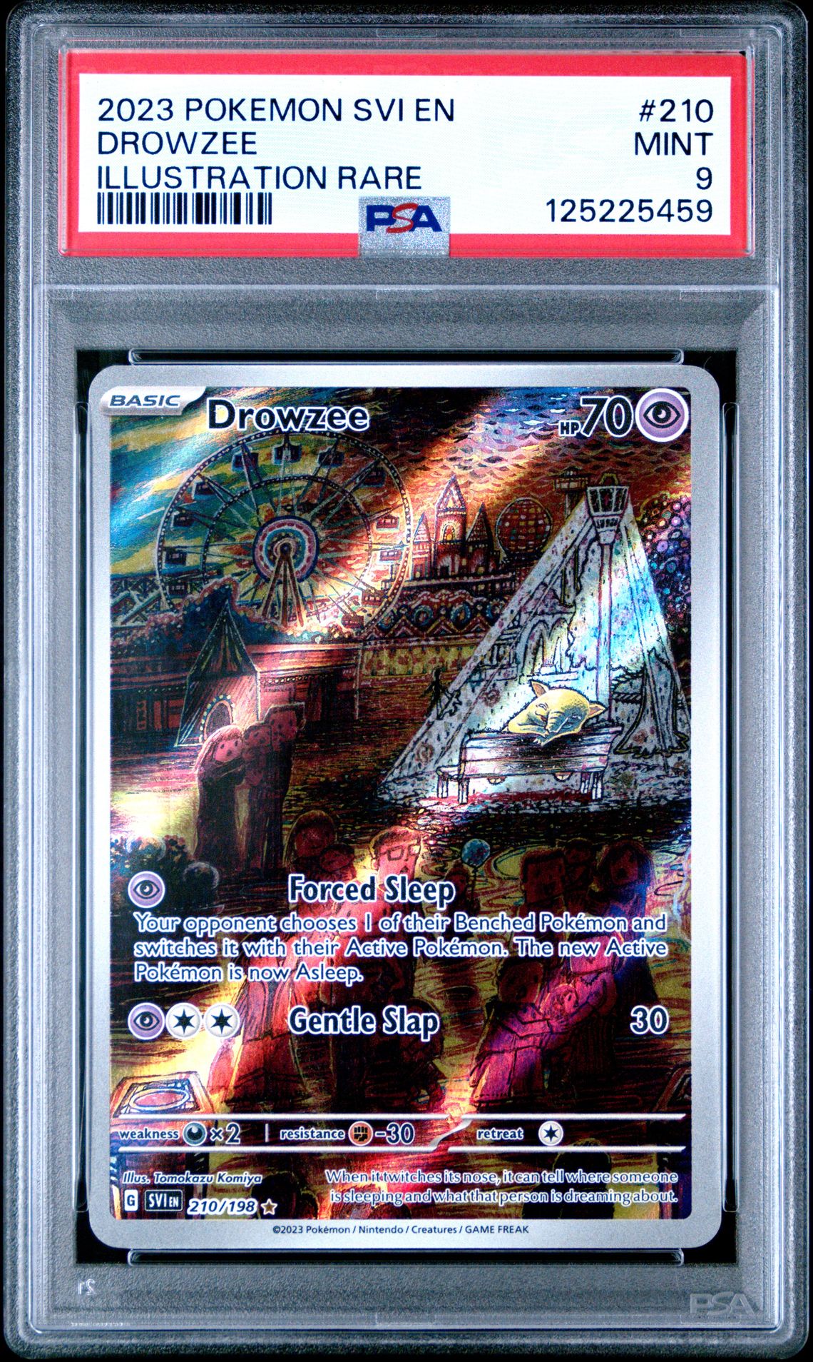 2023 Pokemon Svi En-Scarlet & Violet Drowzee #210 (Illustration Rare) Mint 9 front