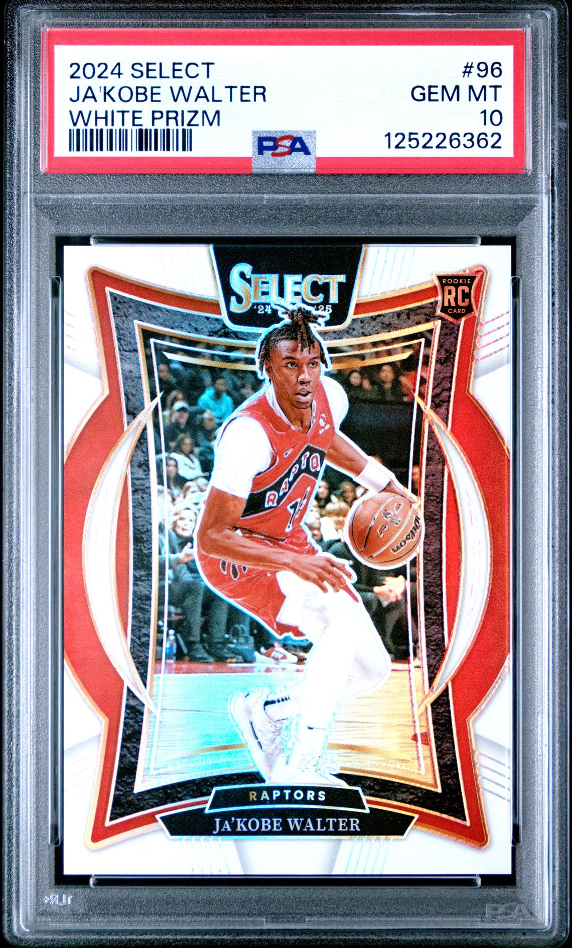 2024 Panini Select Ja'kobe Walter #96 (White Prizm) Gem Mt 10 front