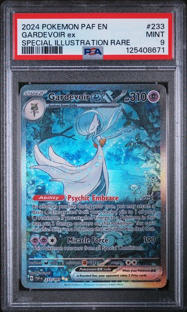 2024 POKEMON PAF EN-PALDEAN FATES #233 GARDEVOIR ex SPECIAL ILLUSTRATION RARE (PSA 9) (PSA 9) – 125408671