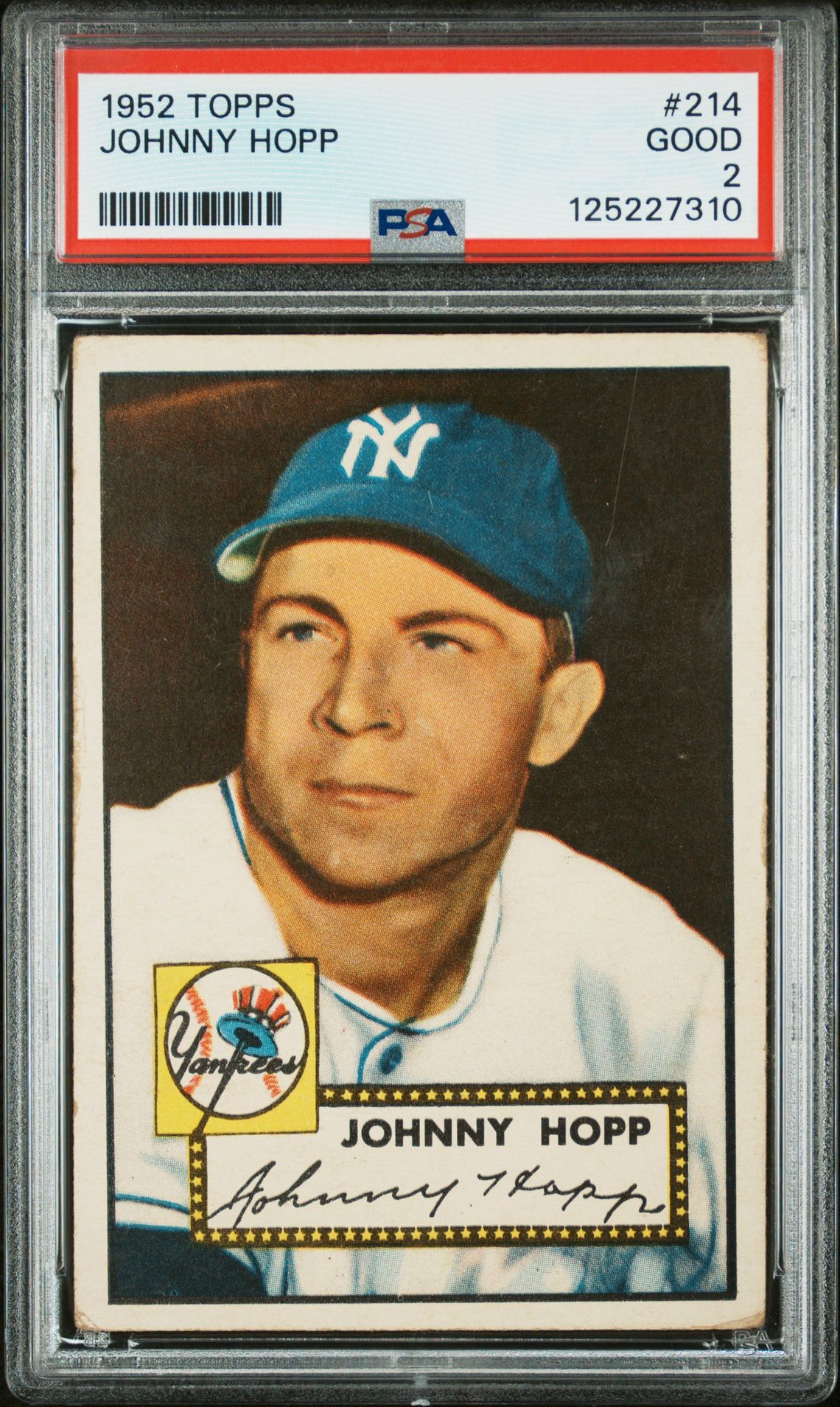 1952 Topps Johnny Hopp #214 Good 2 front