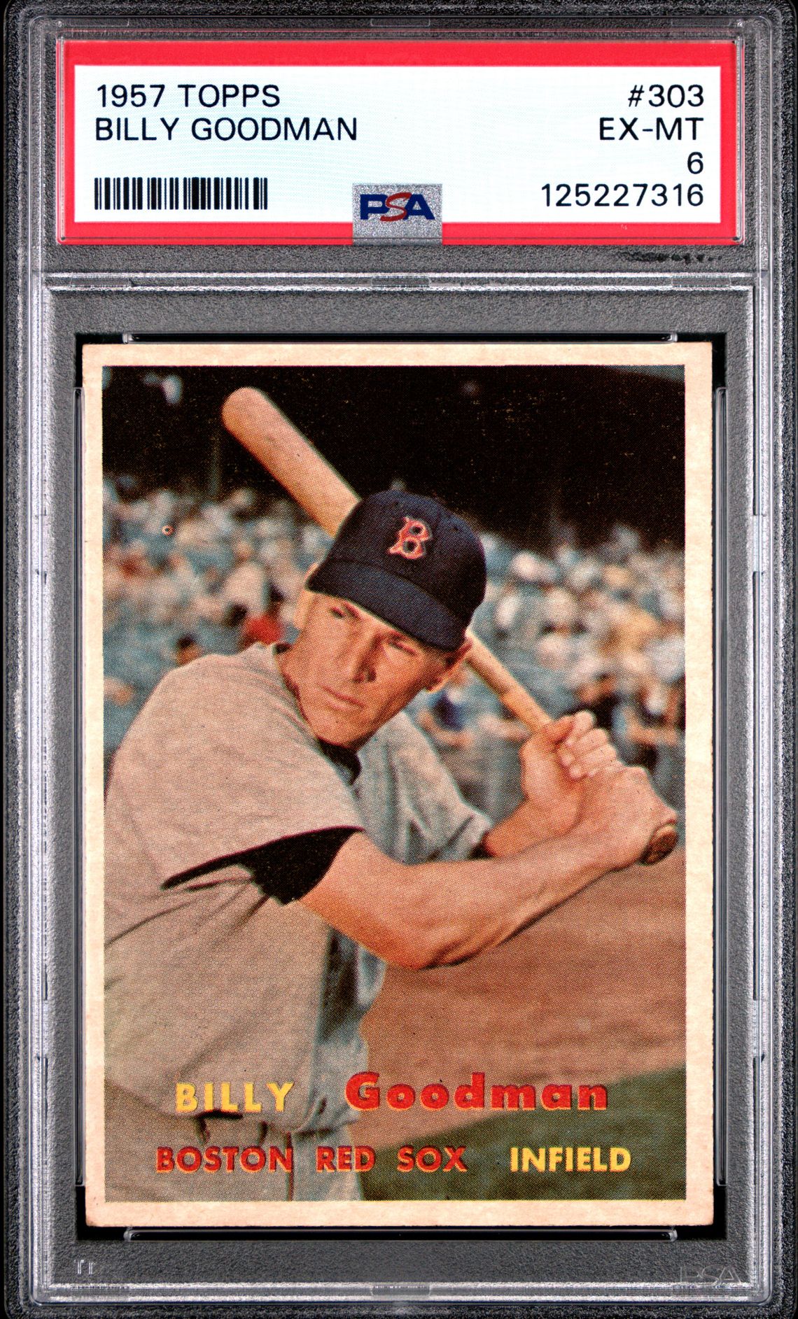 1957 Topps Billy Goodman #303 Ex-Mt 6 front