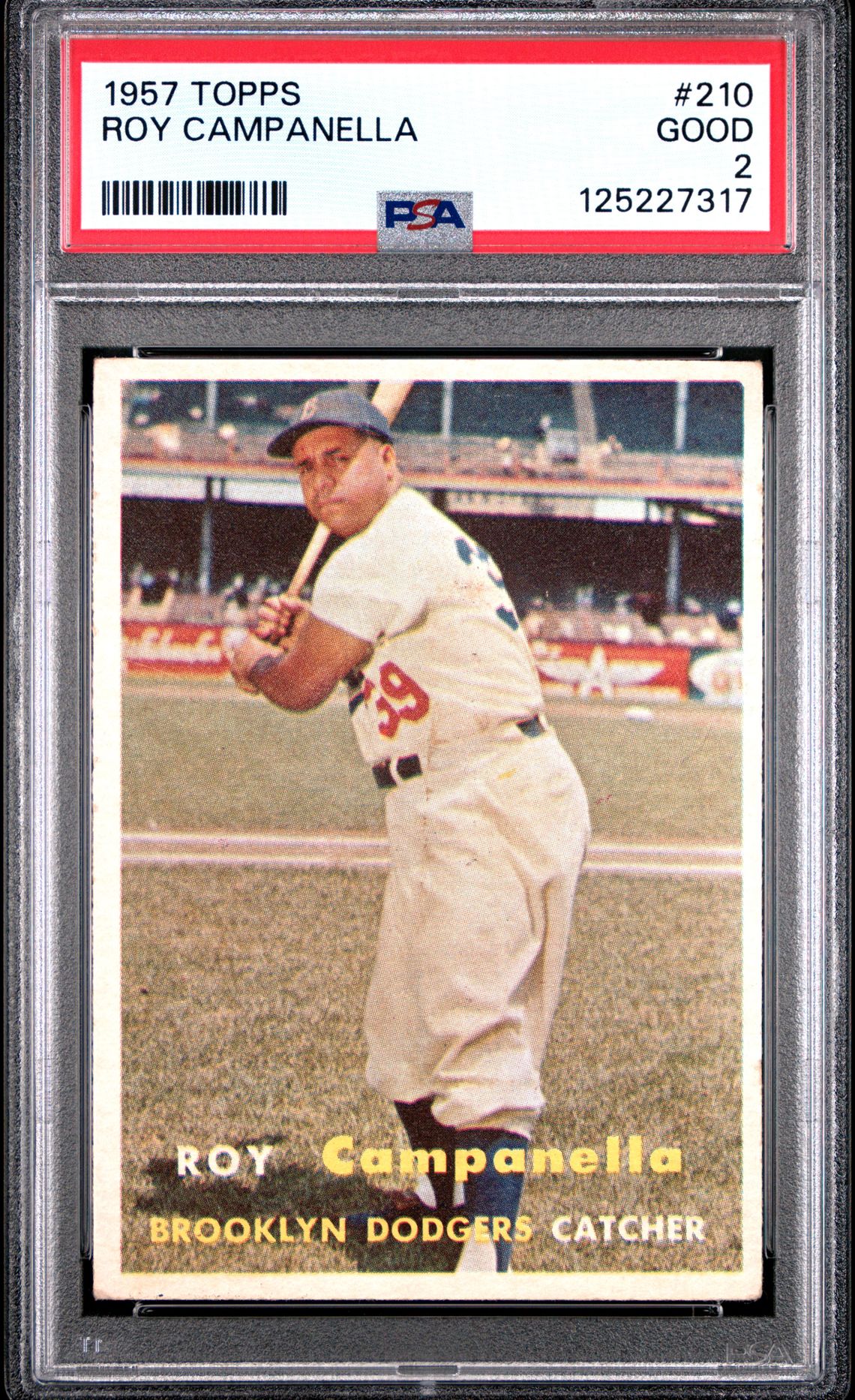 1957 Topps Roy Campanella #210 Good 2 front