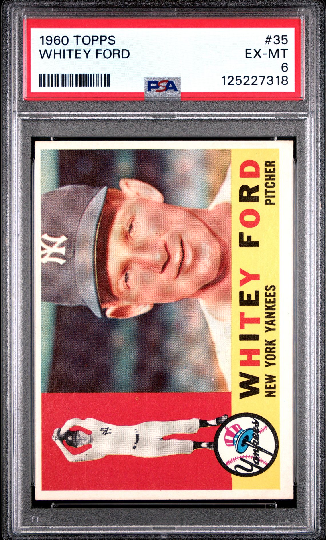1960 Topps Whitey Ford #35 Ex-Mt 6 front