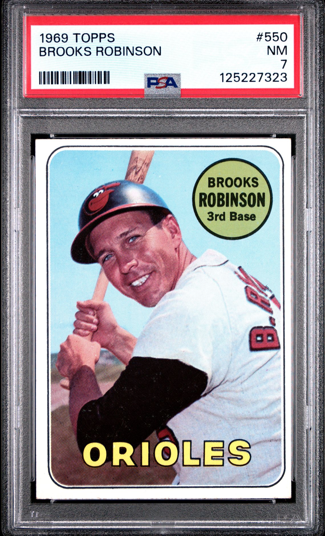 1969 Topps Brooks Robinson #550 Nm 7 front