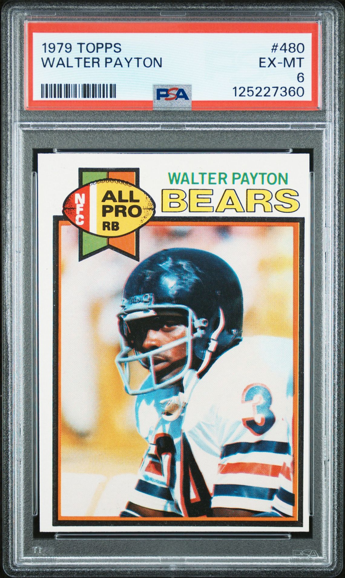1979 Topps Walter Payton #480 Ex-Mt 6 front