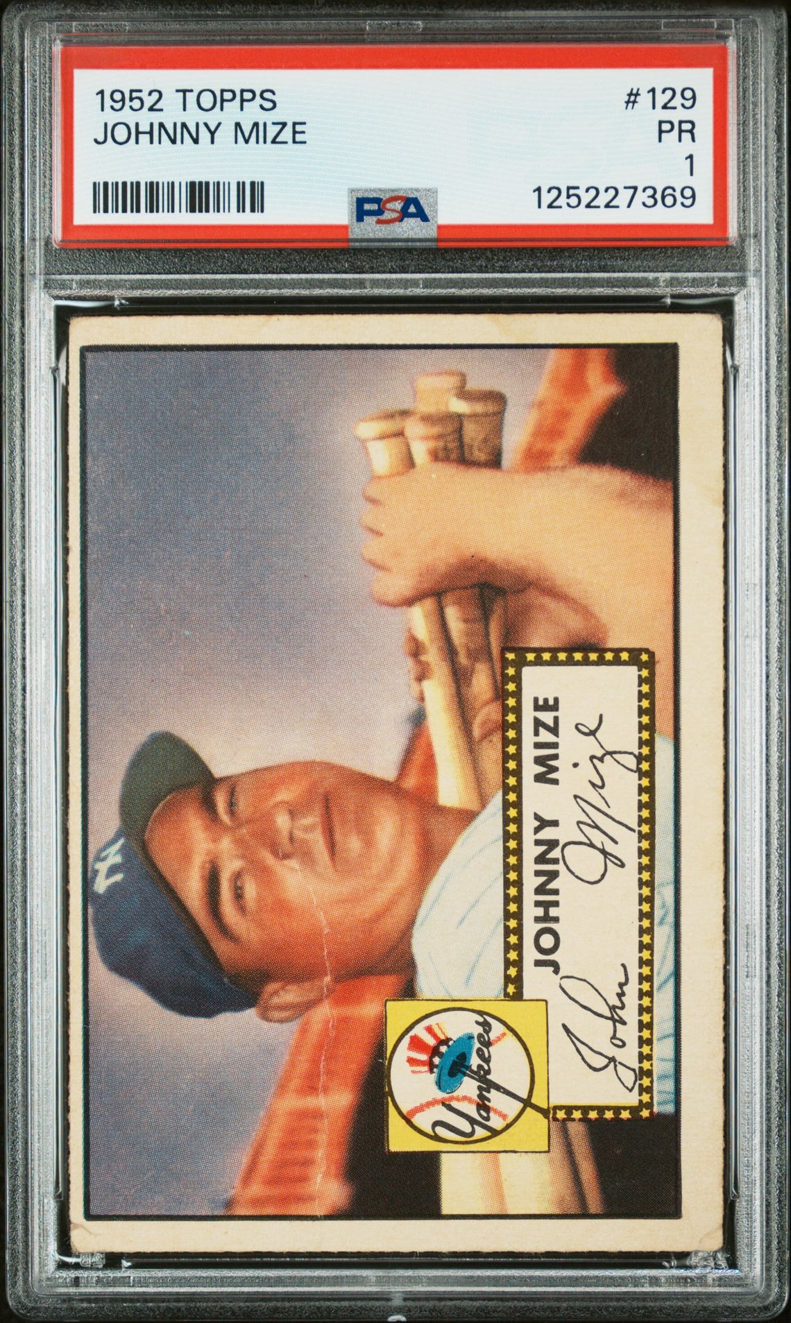 1952 Topps Johnny Mize #129 Pr 1 front