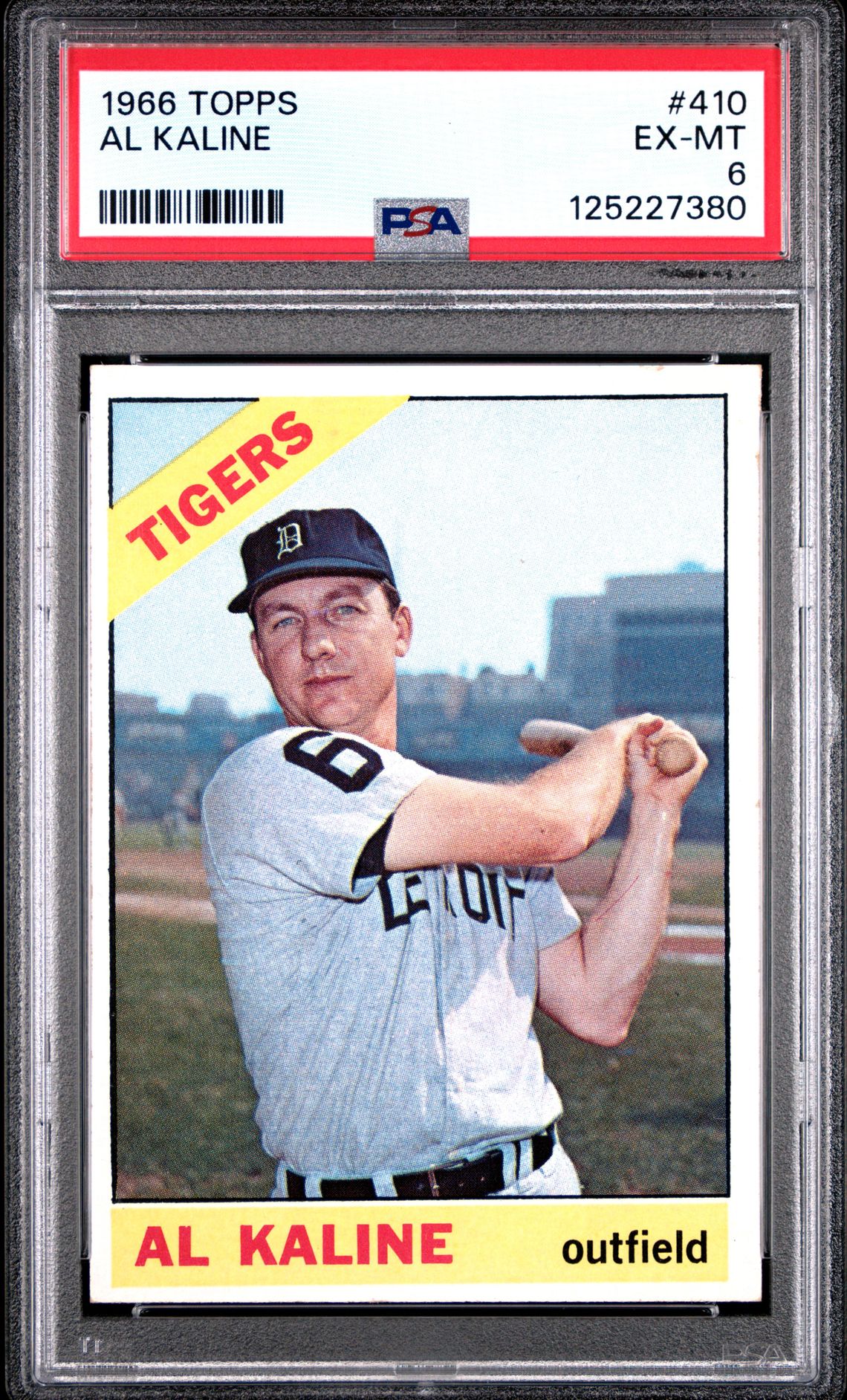 1966 Topps Al Kaline #410 Ex-Mt 6 front