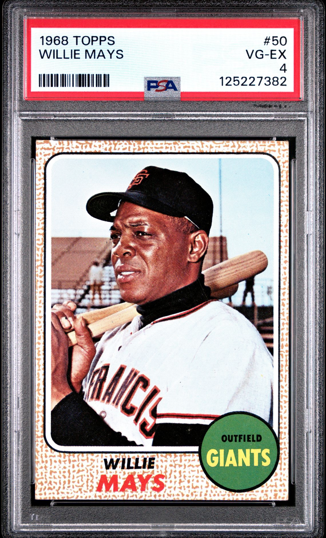 1968 Topps Willie Mays #50 Vg-Ex 4 front