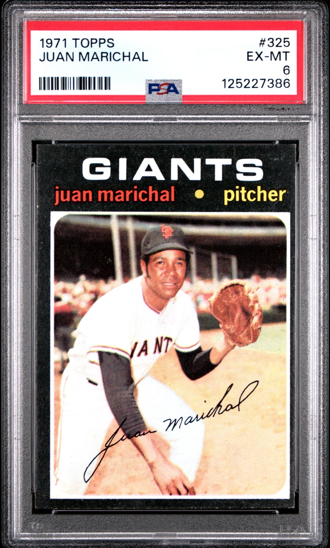1971 Topps Juan Marichal #325 Ex-Mt 6 front