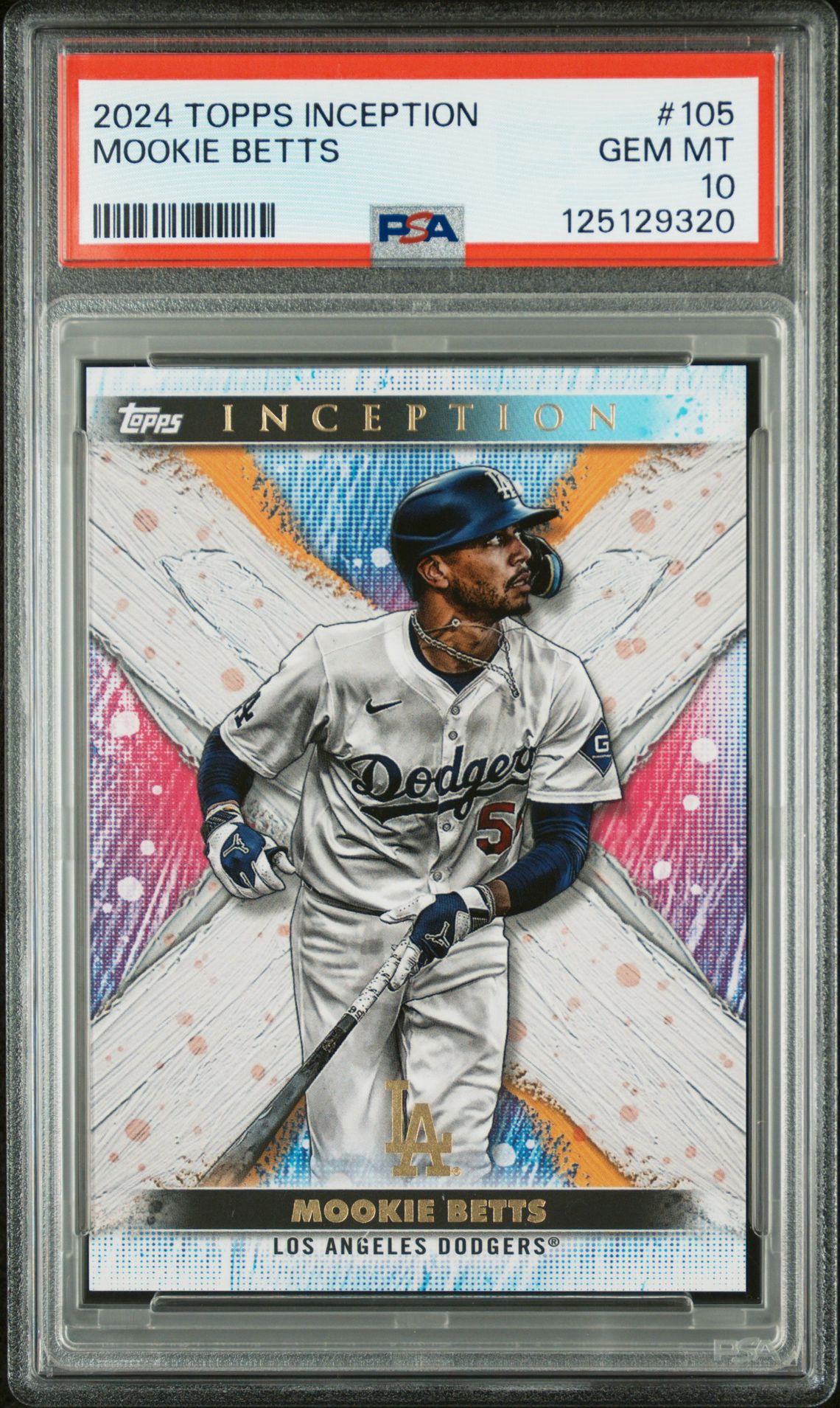 2024 Topps Inception Mookie Betts #105 Gem Mt 10 front