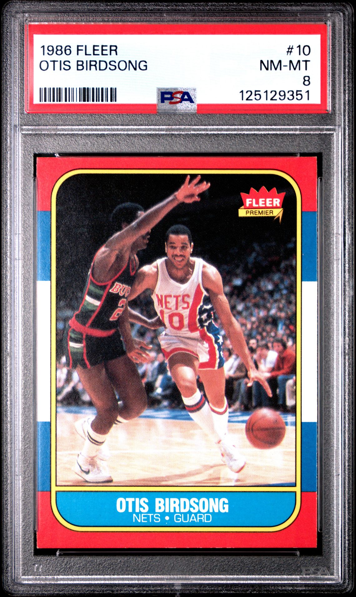 1986 Fleer Otis Birdsong #10 Nm-Mt 8 front